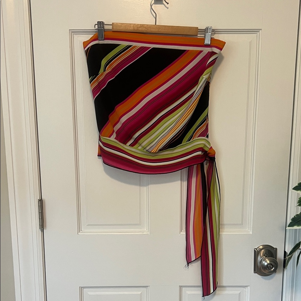 Wet Seal Vibrant Multicolor Tube Top Size Medium Y2K!